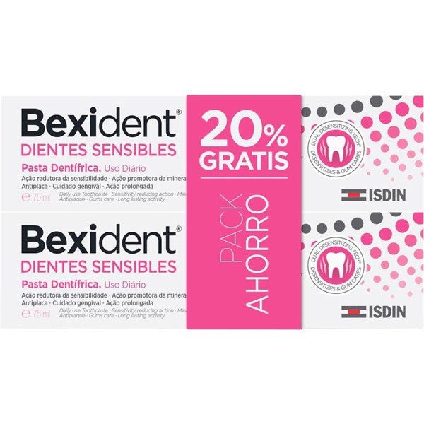 BEXIDENT Dientes Sensibles Pasta Dentifrica 2x75ML-1