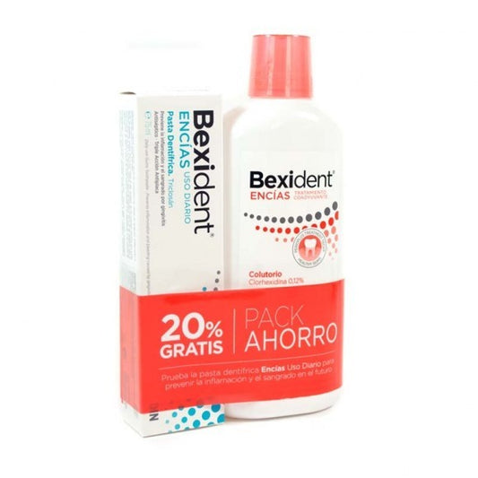 BEXIDENT Encias Tratamiento Coadyuvante Colutorio 500ML + Pasta Dentifrica 75ML-1