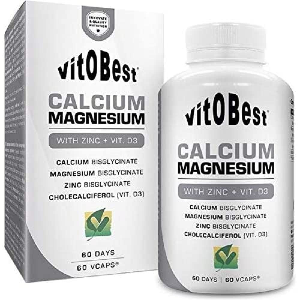 Vit.O.Best Calcio Magnesio Vit D3 60 Cápsulas-1
