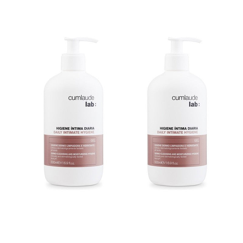 CUMLAUDE LAB Higiene Íntima Diaria Gel Limpiador Duplo 2x500ml-1