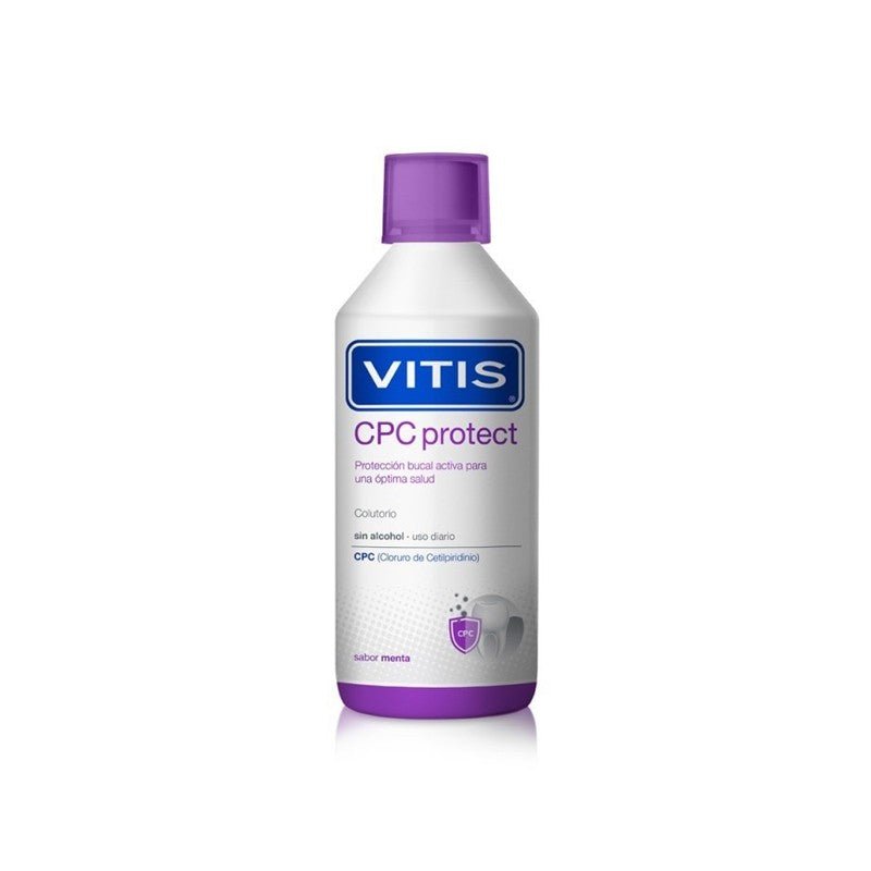 VITIS Colutorio CPC Protect 0,07% de Cloruro de Cetilpiridinio Sabor Menta 500ml-1
