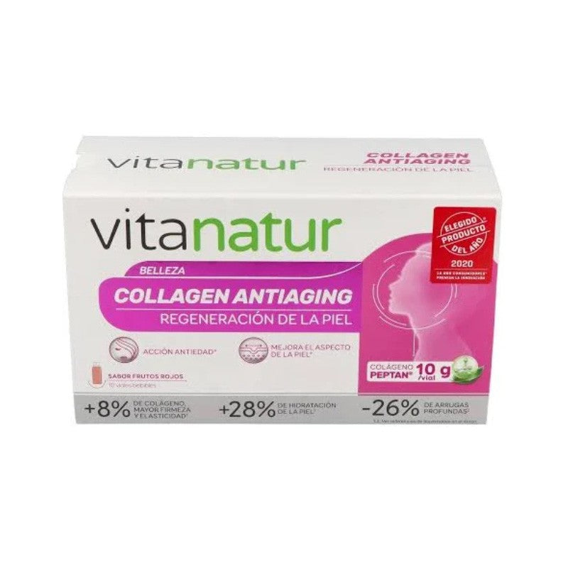 Vitanatur Collagen Antiaging 10 Viales Sabor Frutos Rojos-1