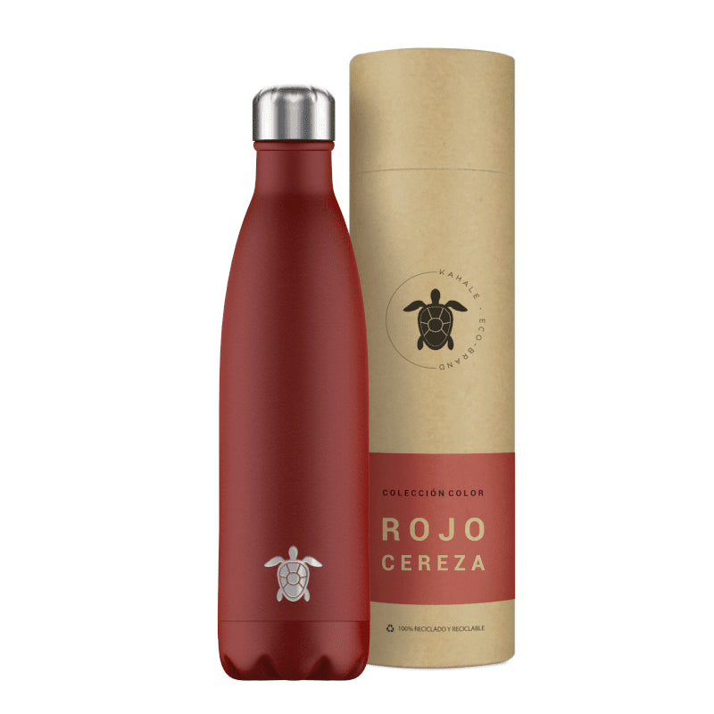 Kahale Botella Térmica Acero Inoxidable Rojo Cereza 750ml-1
