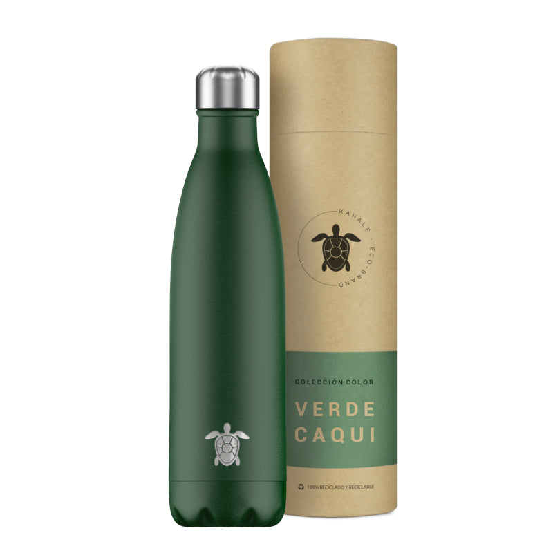 Kahale Botella Térmica Acero Inoxidable Verde Caqui 750ml-1