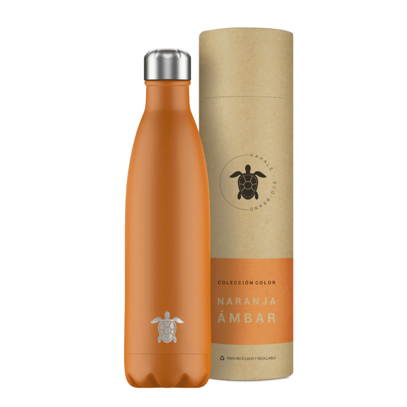 Kahale Botella Térmica Acero Inoxidable Naranja Ambar 750ml-1