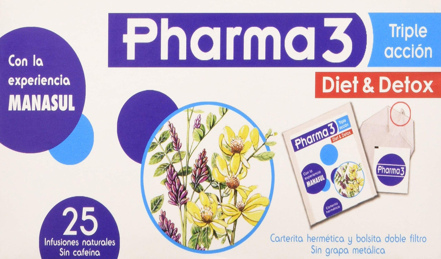 Biodes Pharma 3 Diet&Detox 25 Bolsitas-1