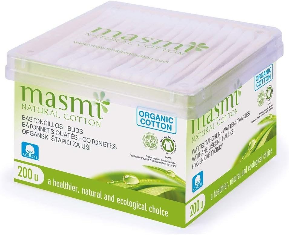 Masmi Batoncillos De Algodon Ecologico Y Stick De Papel-2