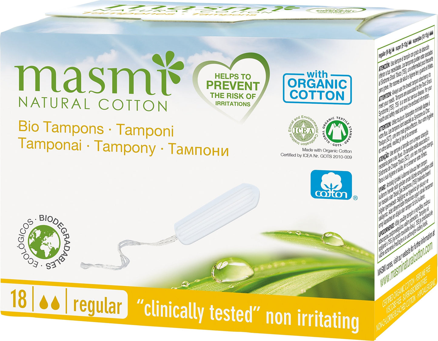 Masmi Tampones Digital Masmi Natural Cotton Regular 22 unidades-1