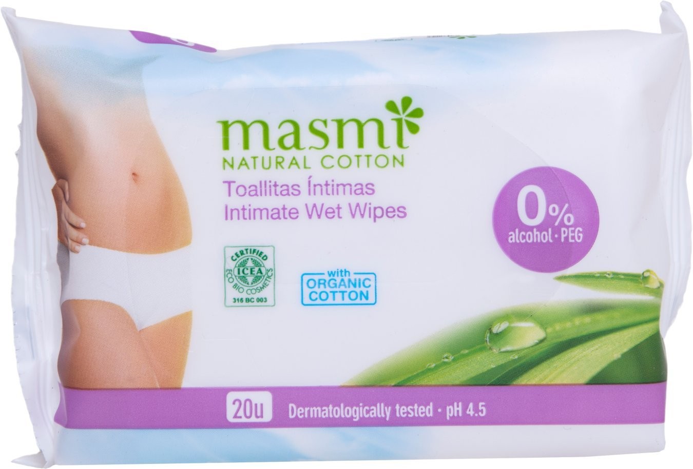 Masmi Toallitas Humedas Intimas Femeninas 20 Unidades-1