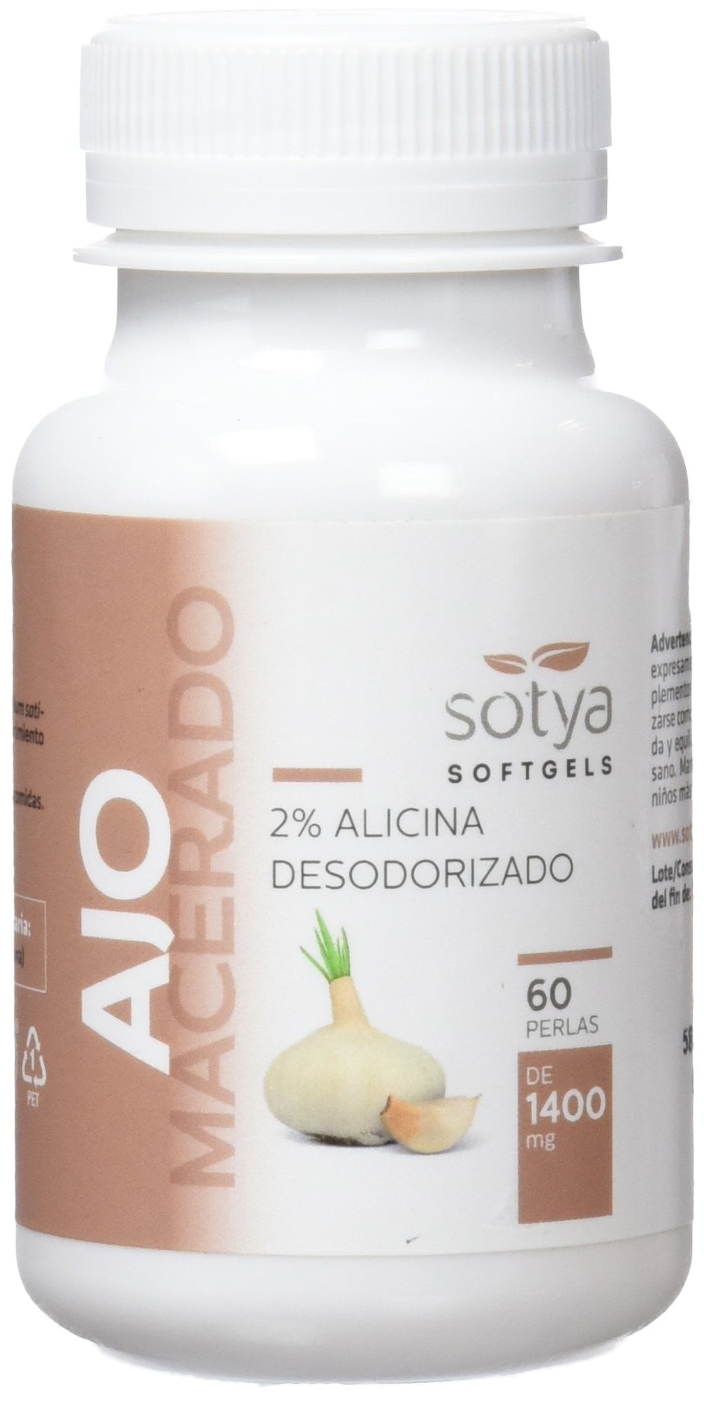 Sotya Beslan Ajo Macerado 1000 Mg. Perlas 60 unidades-1