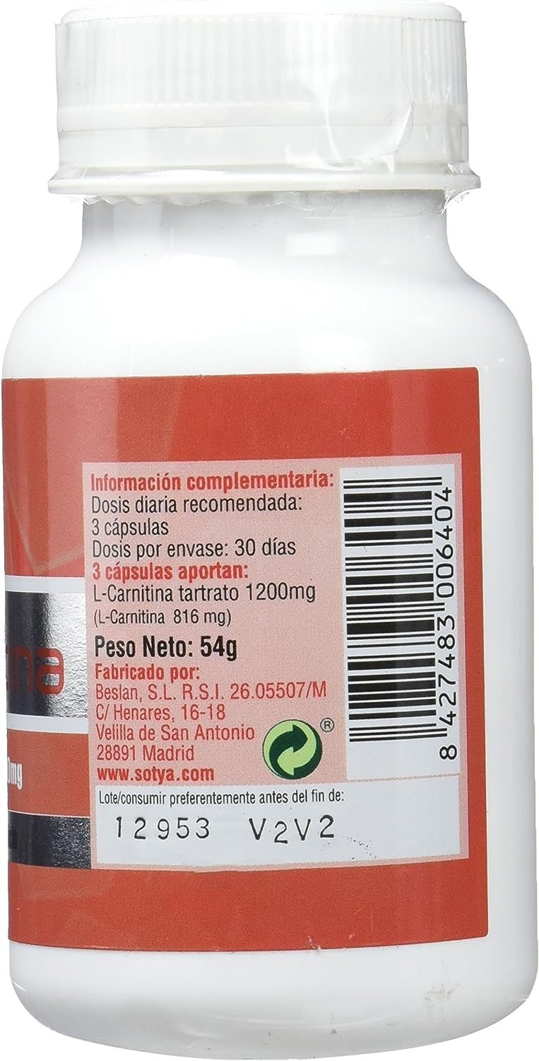 Sotya Beslan L Carnitina 600 Mg 90 Cápsulas-2