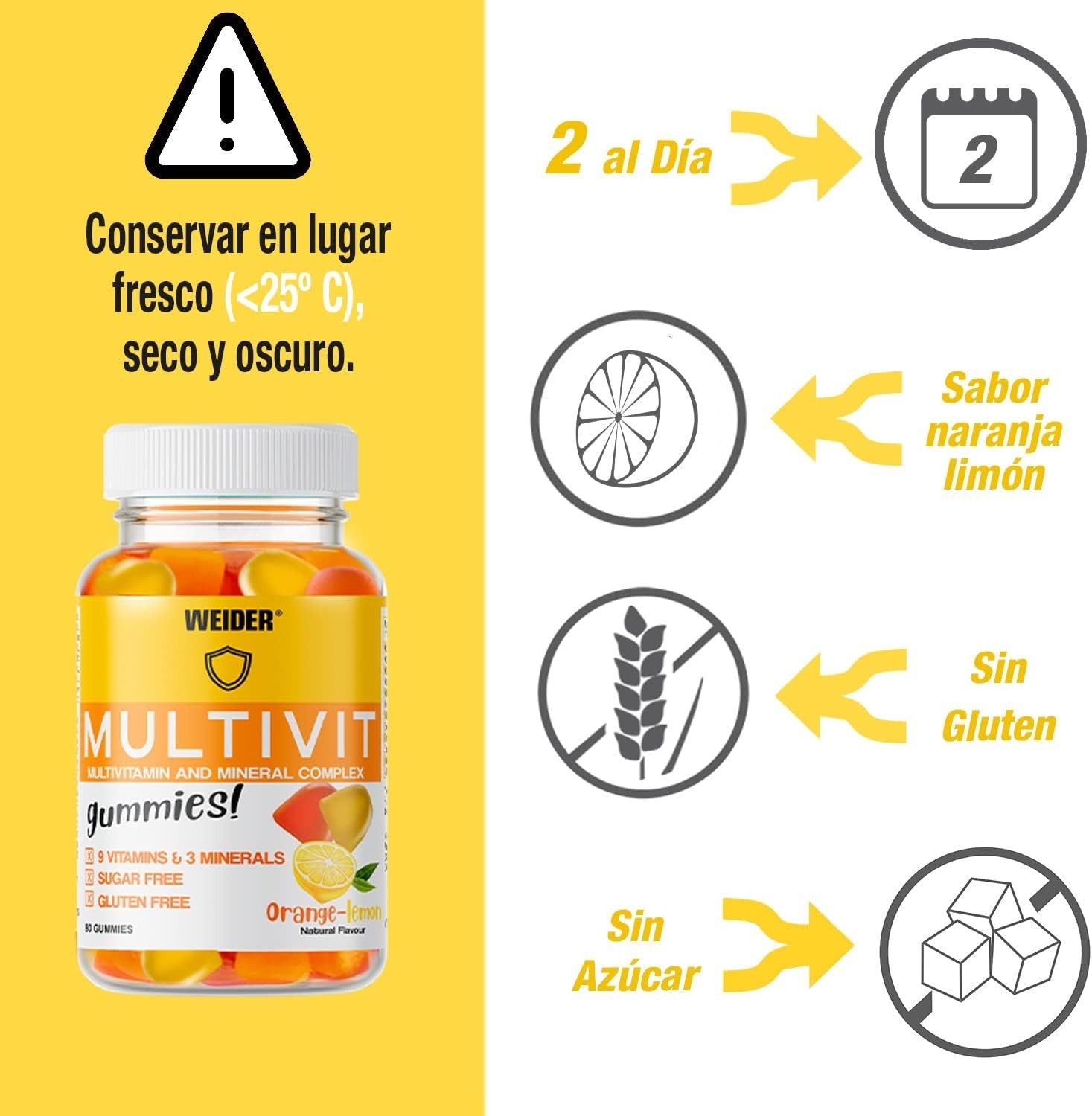 Weider Energy Boost Gummies Multivit 80 Gominolas-2