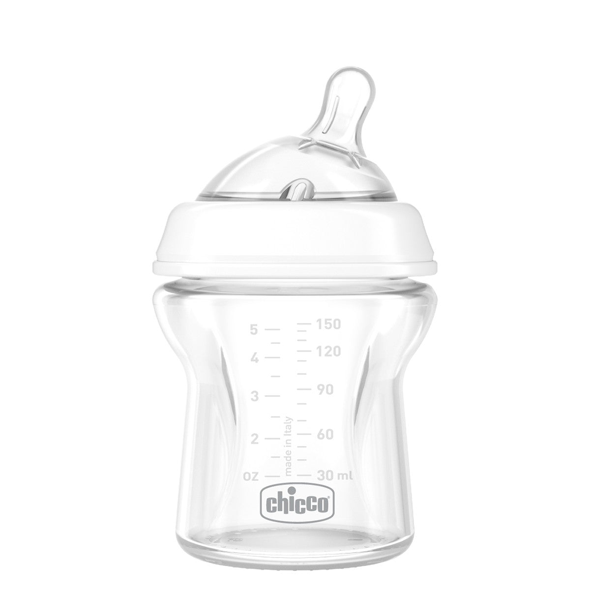 CHICCO Biberón Natural Feeling de Vidrio Flujo normal 150ML 0m+-3