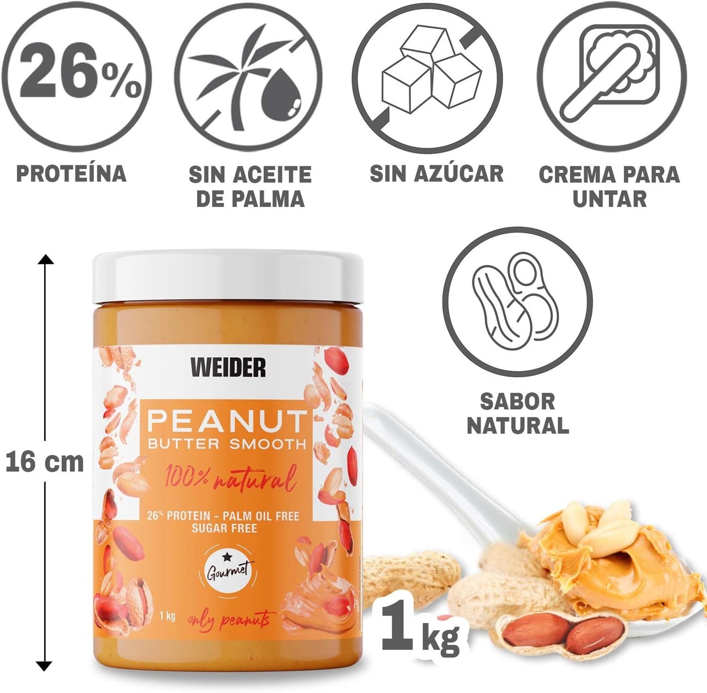 Weider Prot Peanut Butter Peanut Butter 1 Kg-4