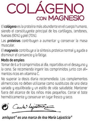 Amlsport Colágeno Con Magnesio 270 Comprimidos-10