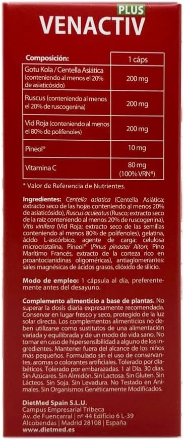 Dietmed Venactiv Plus 30 Cápsulas-3