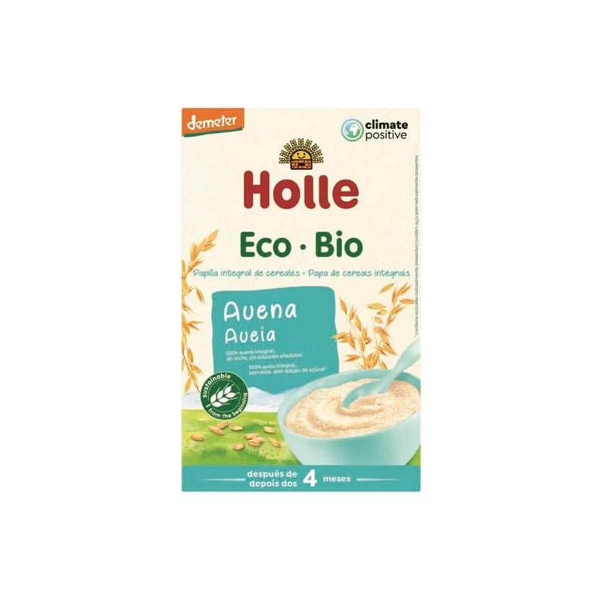 Holle Papilla De Copos De Avena +4 Meses 250 g-1