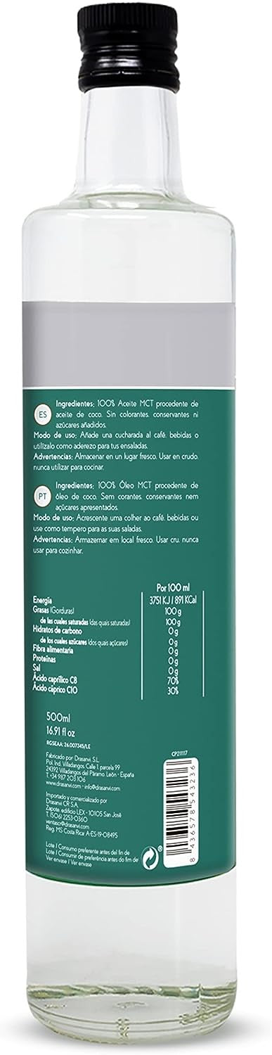 Drasanvi Aceite Mct Coco 500 ml-2