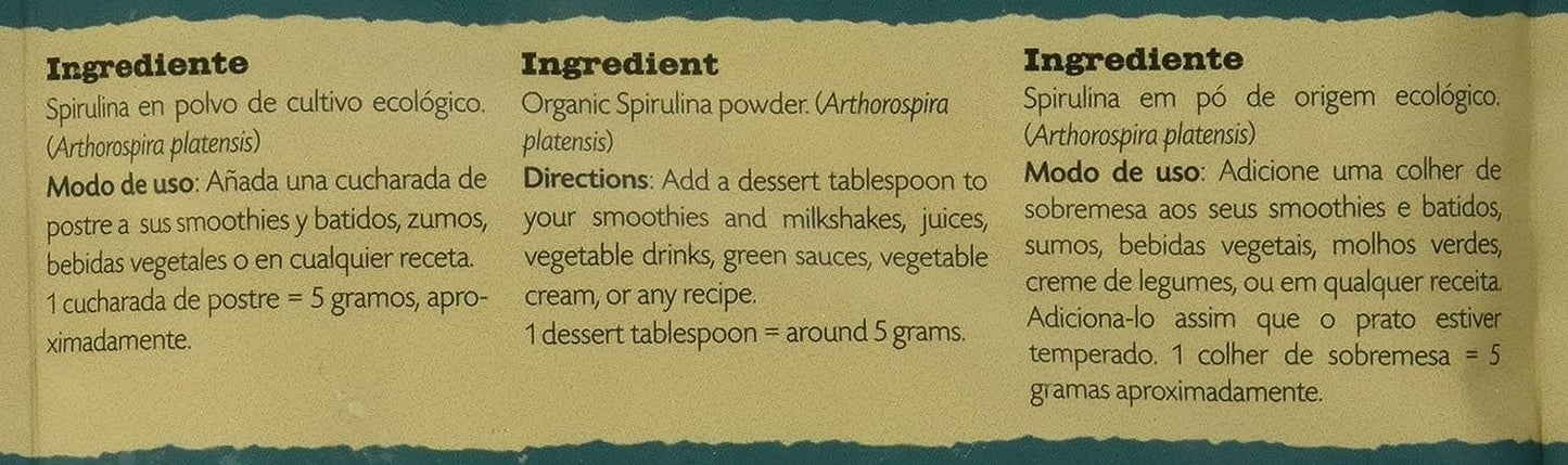 Drasanvi Alga Spirulina Bio Doypack 150g-4