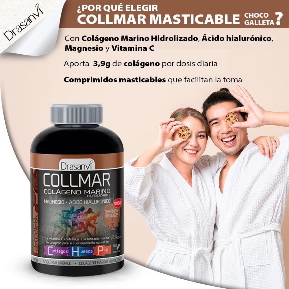 Drasanvi Collmar Choco Galleta Masticable 180 Comprimidos-4