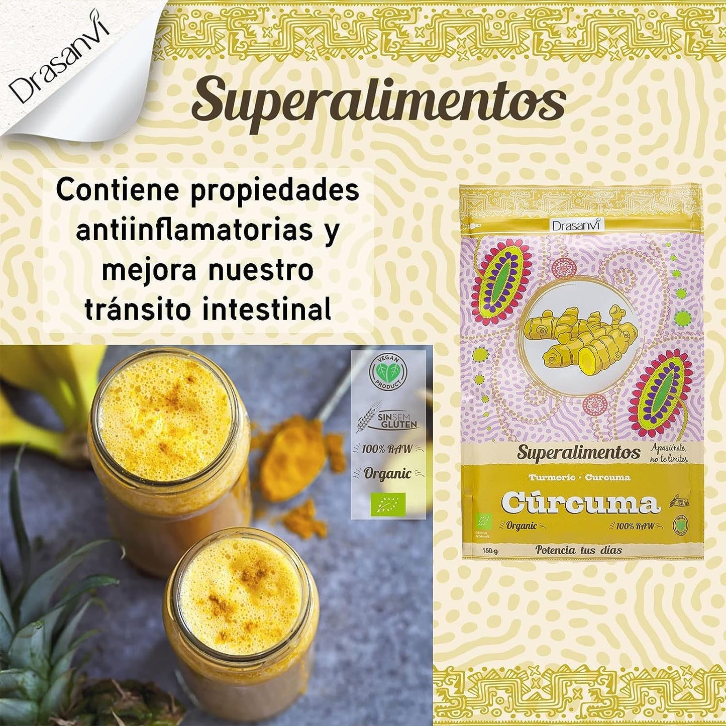 Drasanvi Cúrcuma Bio 150g-3