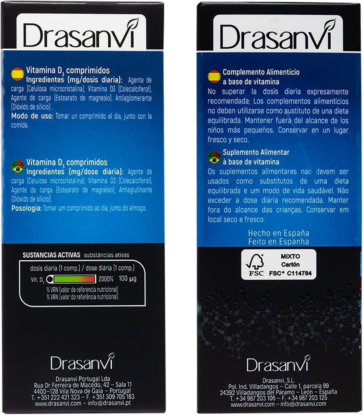 Drasanvi Vitamina D3 4000 Ui 90 Comprimidos-3