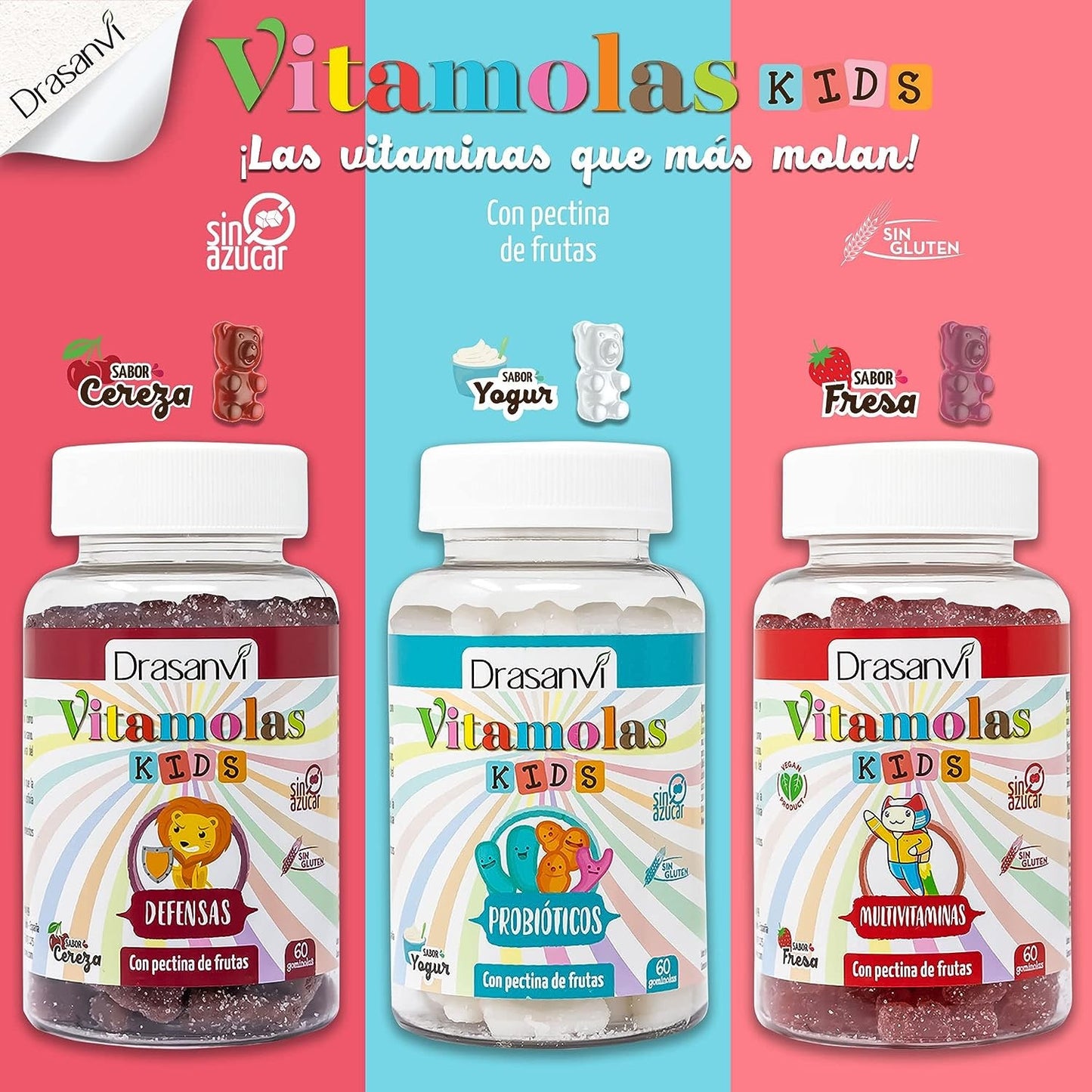 Drasanvi Vitamolas Defensas Niño 60 Gominolas-5