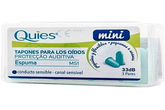 Quies Tapón Mini Espuma 3 Pares-1