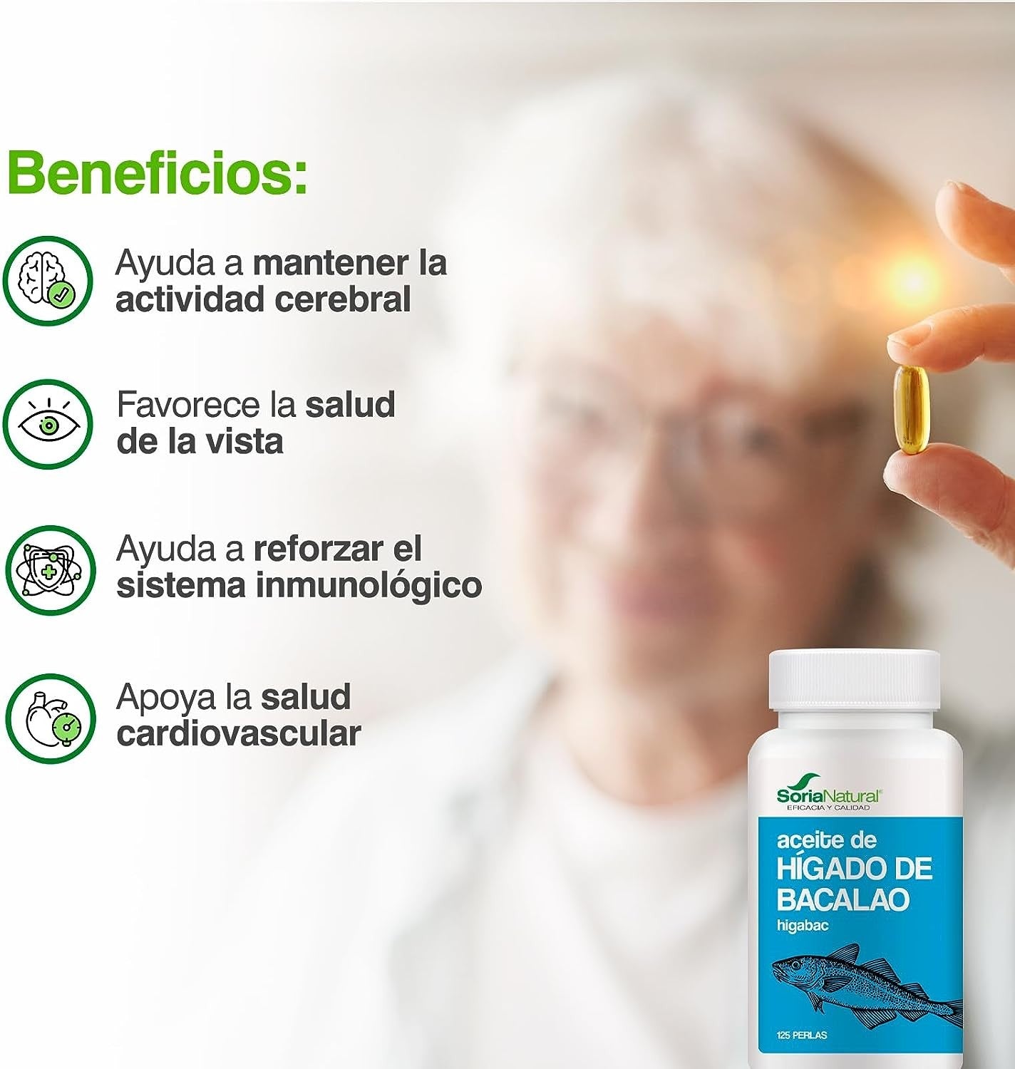 Soria Natural Higabac 400 Mg 125 Perlas-4