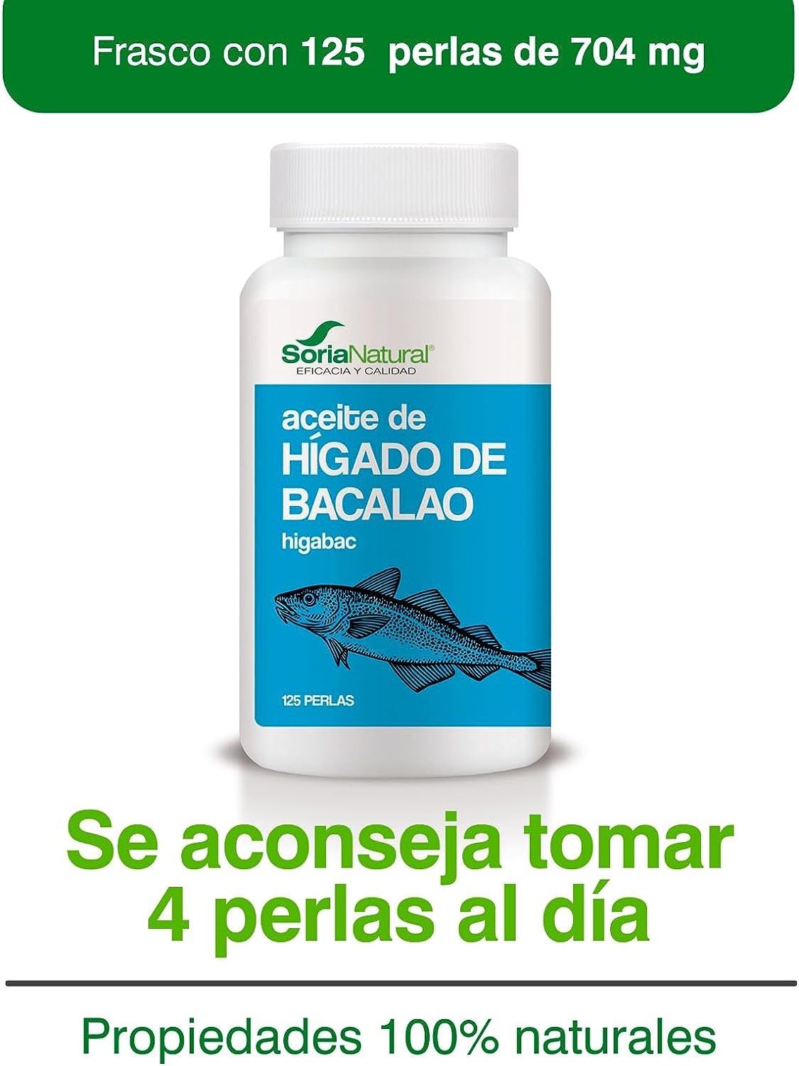 Soria Natural Higabac 400 Mg 125 Perlas-5