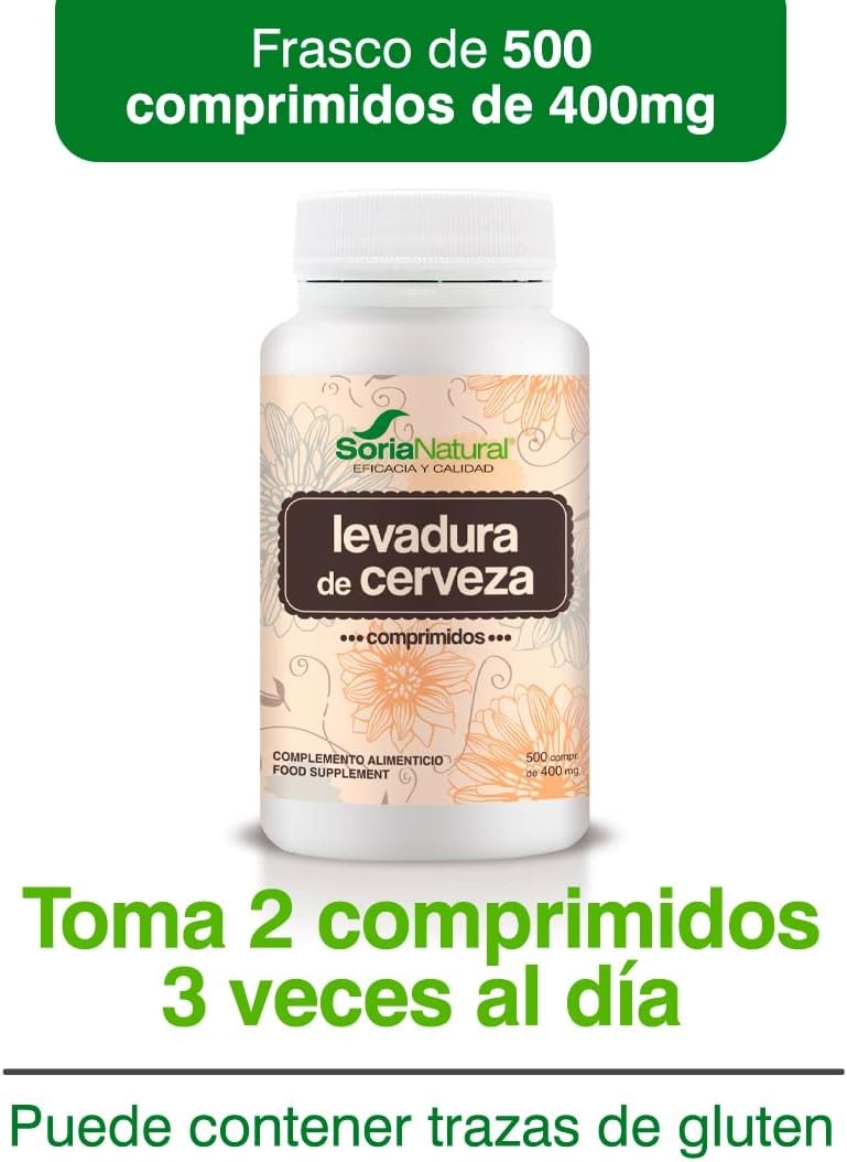 Soria Natural Levadura Cerveza 500 Comprimidos-5