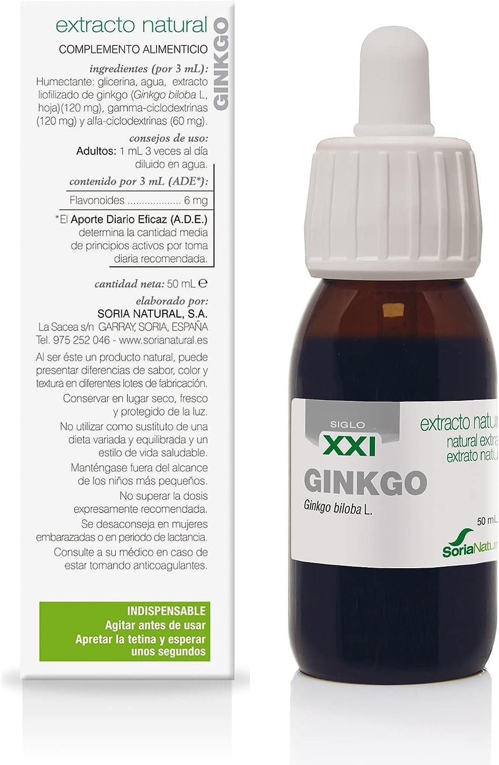 Soria Natural Extracto Ginkgo Biloba S. XXI 50 ml-7
