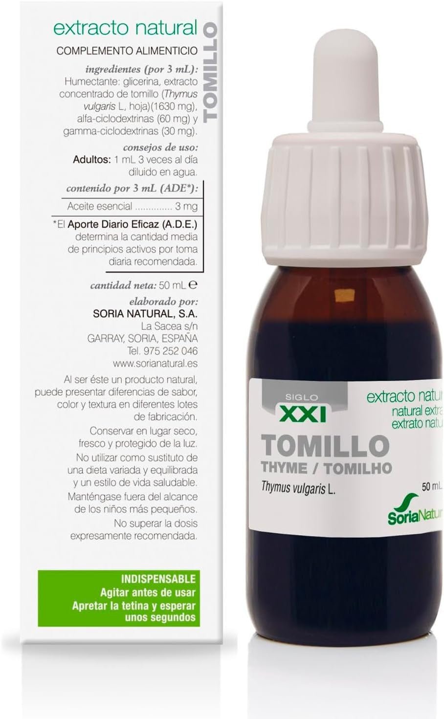 Soria Natural Extracto Tomillo S. XXI 50 ml-7
