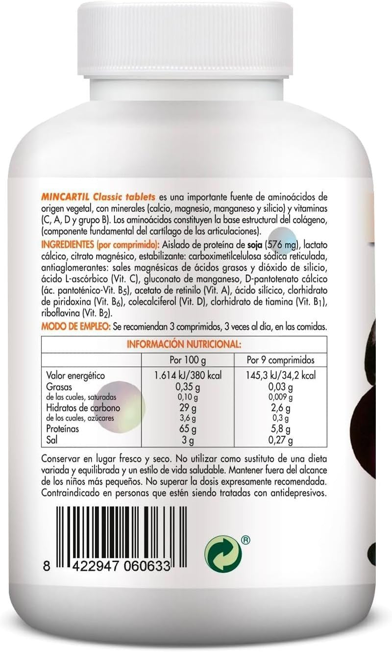 Soria Natural Mincartil Clasic 180 Comprimidos-7