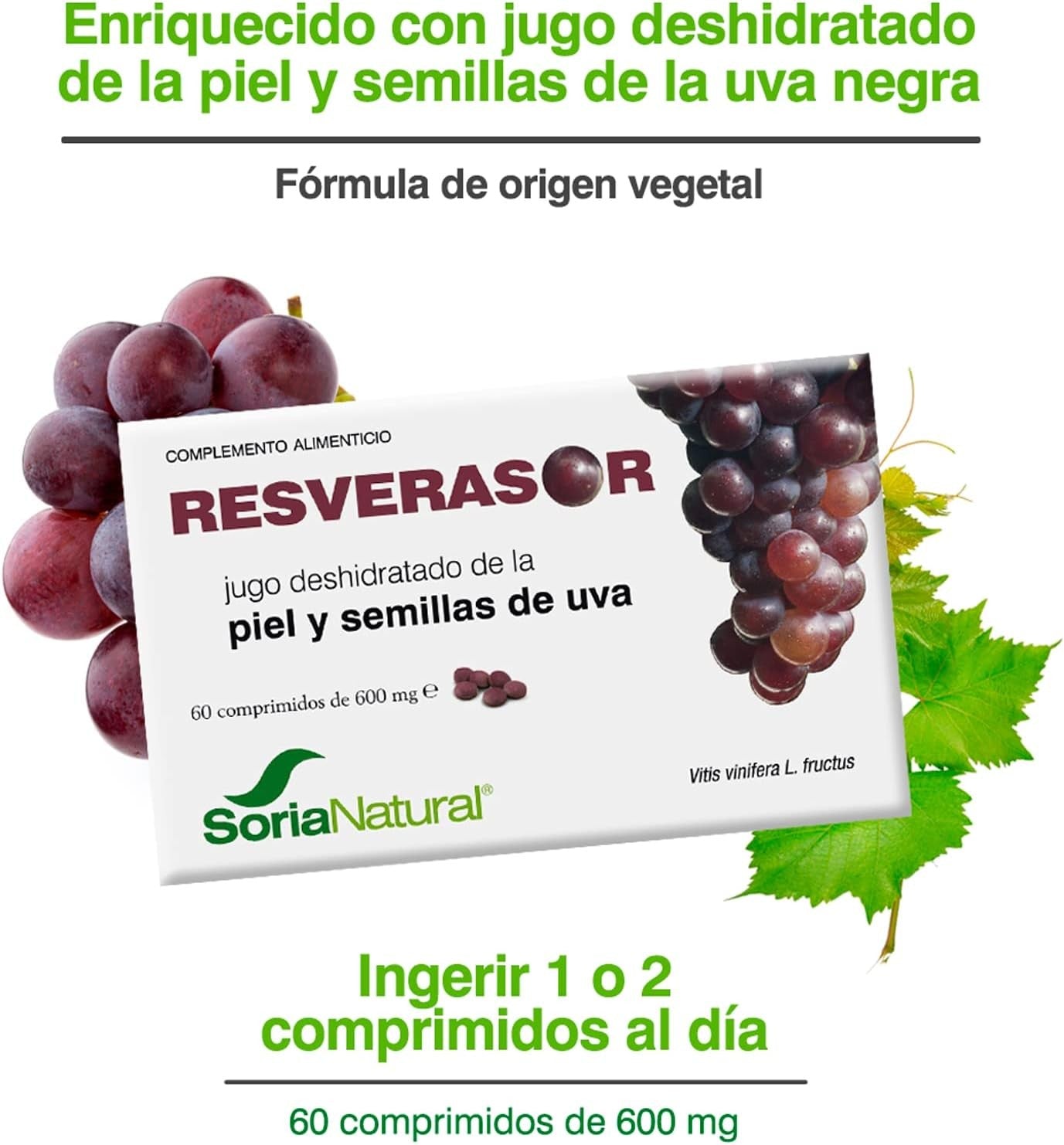 Soria Natural Resverasor 600 Mg 60 Comprimidos-4