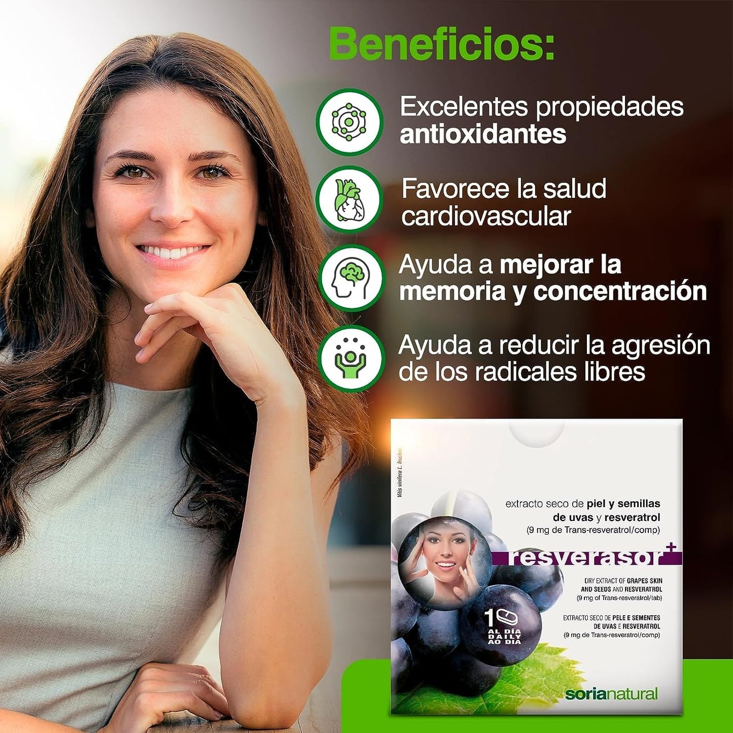 Soria Natural Resverasor Plus 134 Mg 28 Comprimidos-4