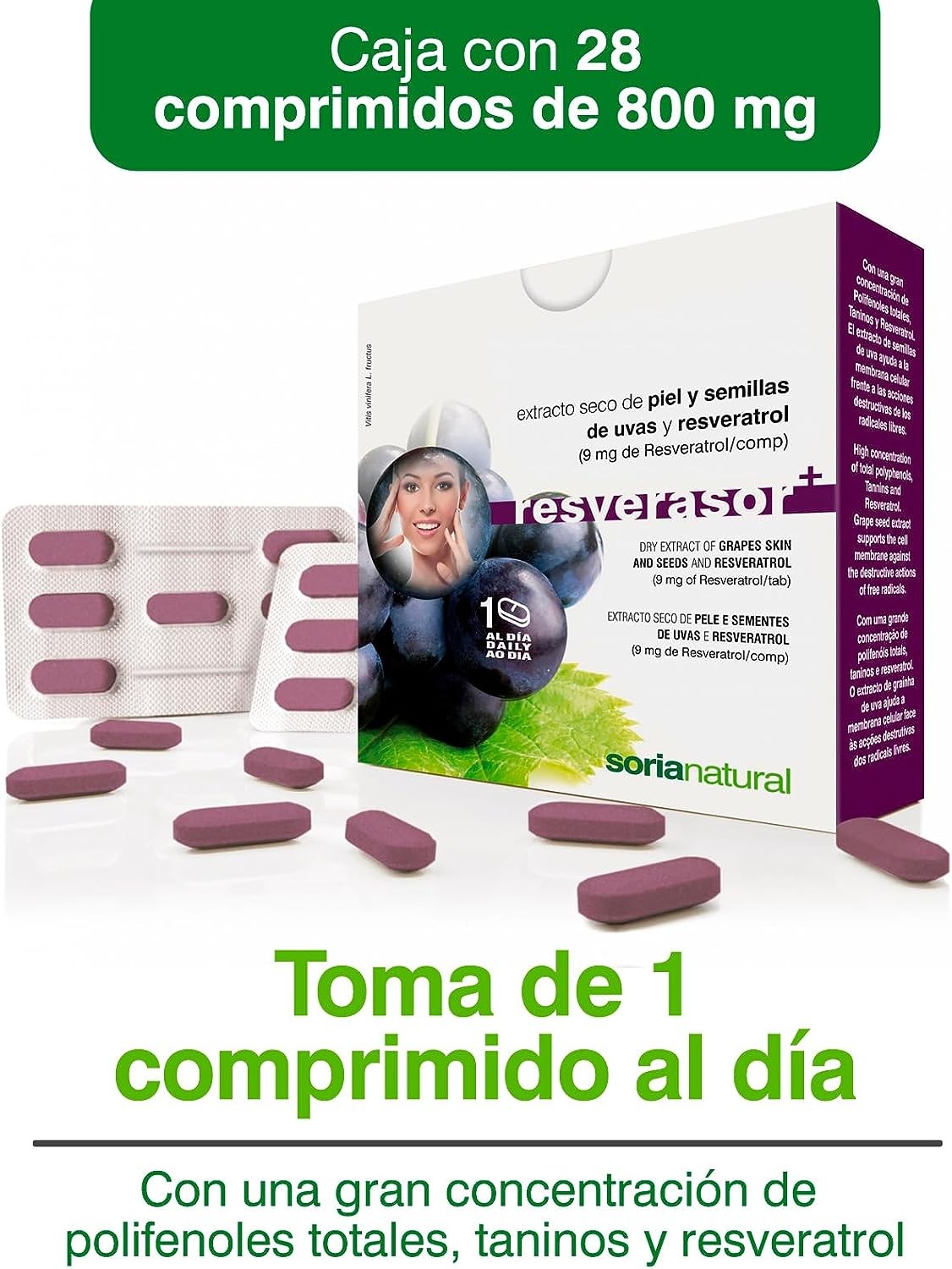 Soria Natural Resverasor Plus 134 Mg 28 Comprimidos-5