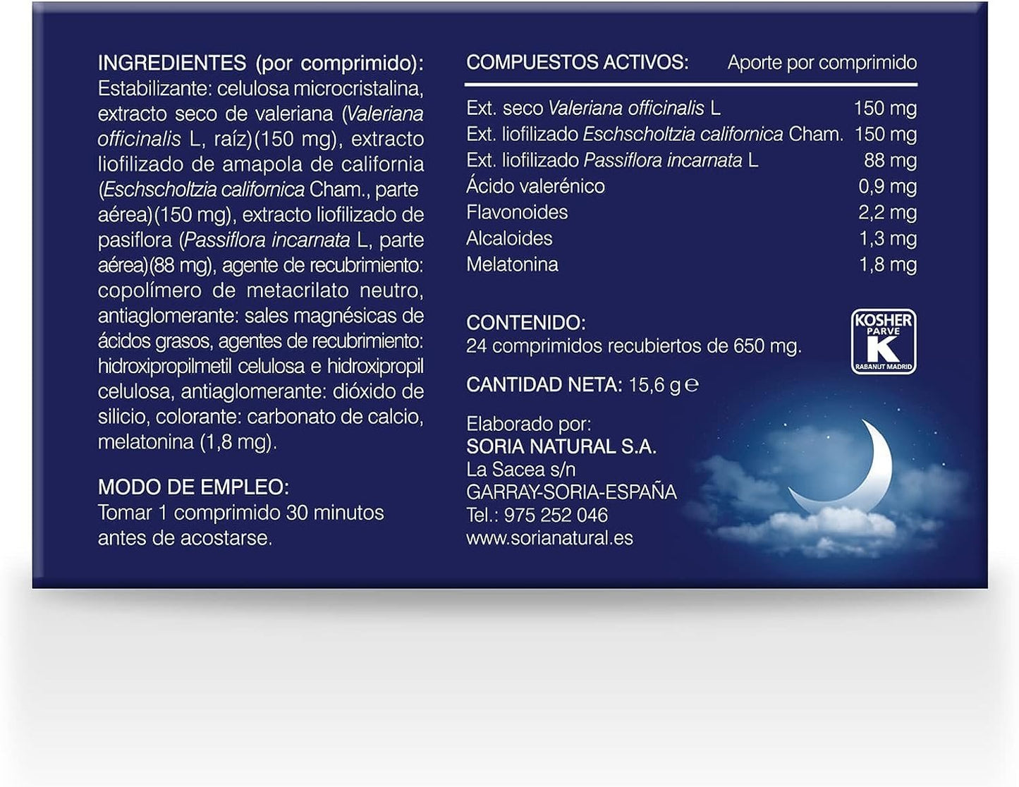Soria Natural Sedaner Sueño 24 Cápsulas-6