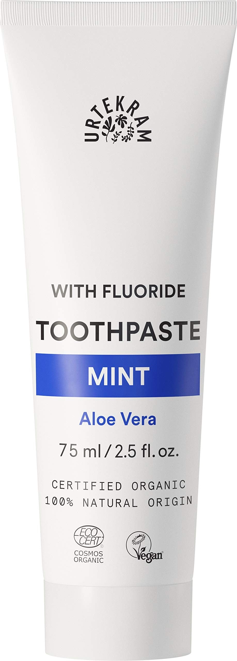 Urtekram Dentifrico Menta Aloe Fluor 75ml-1