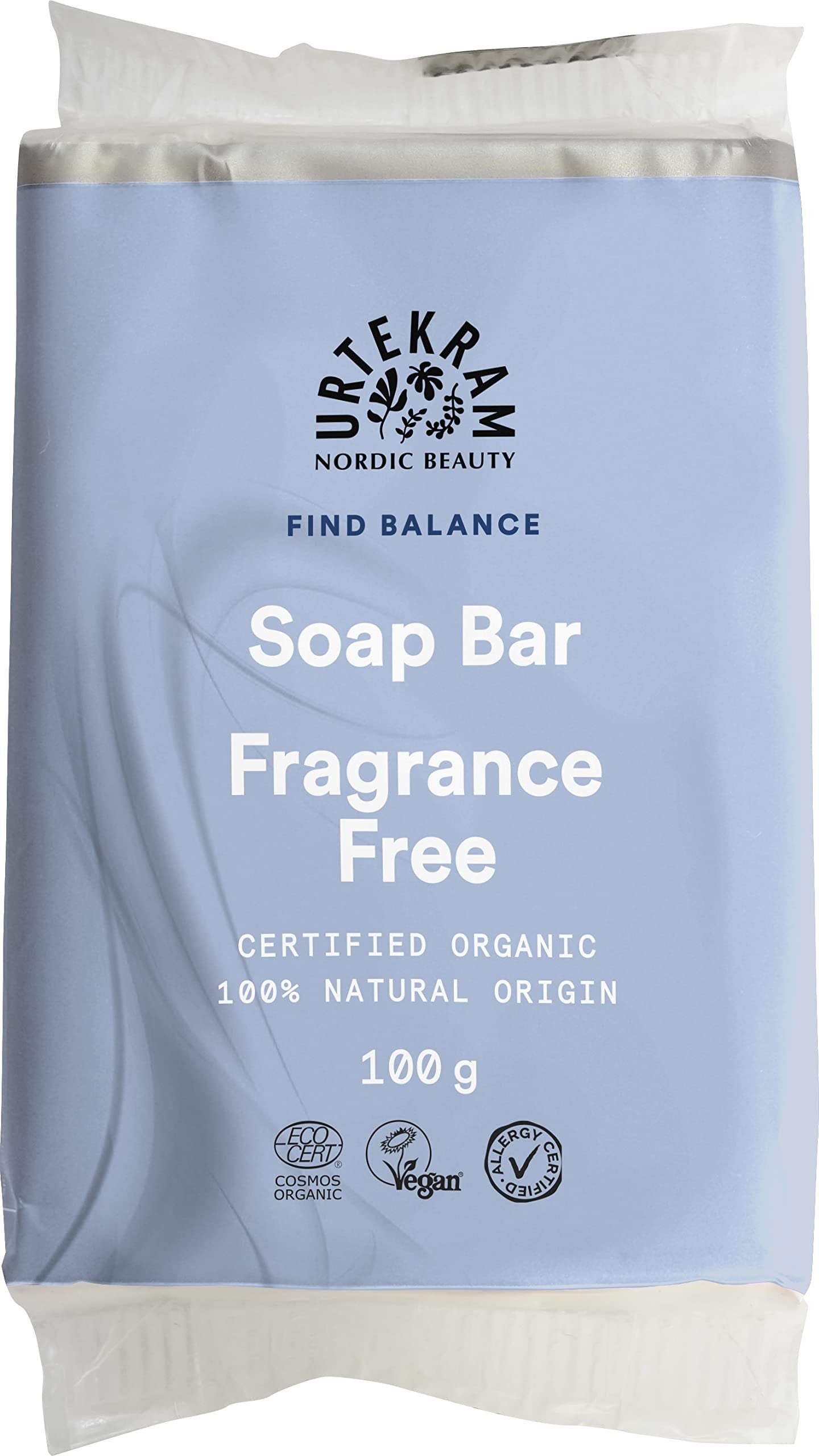 Urtekram Pastilla Jabon Fragrance Free 100G-1