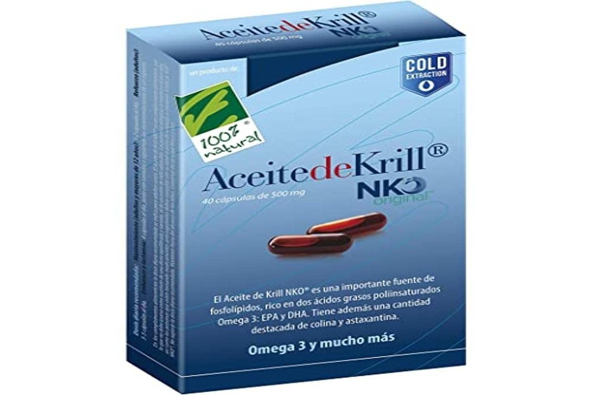 100% Natural Aceite De Krill Nko 40 Cápsulas De 500 mg-1