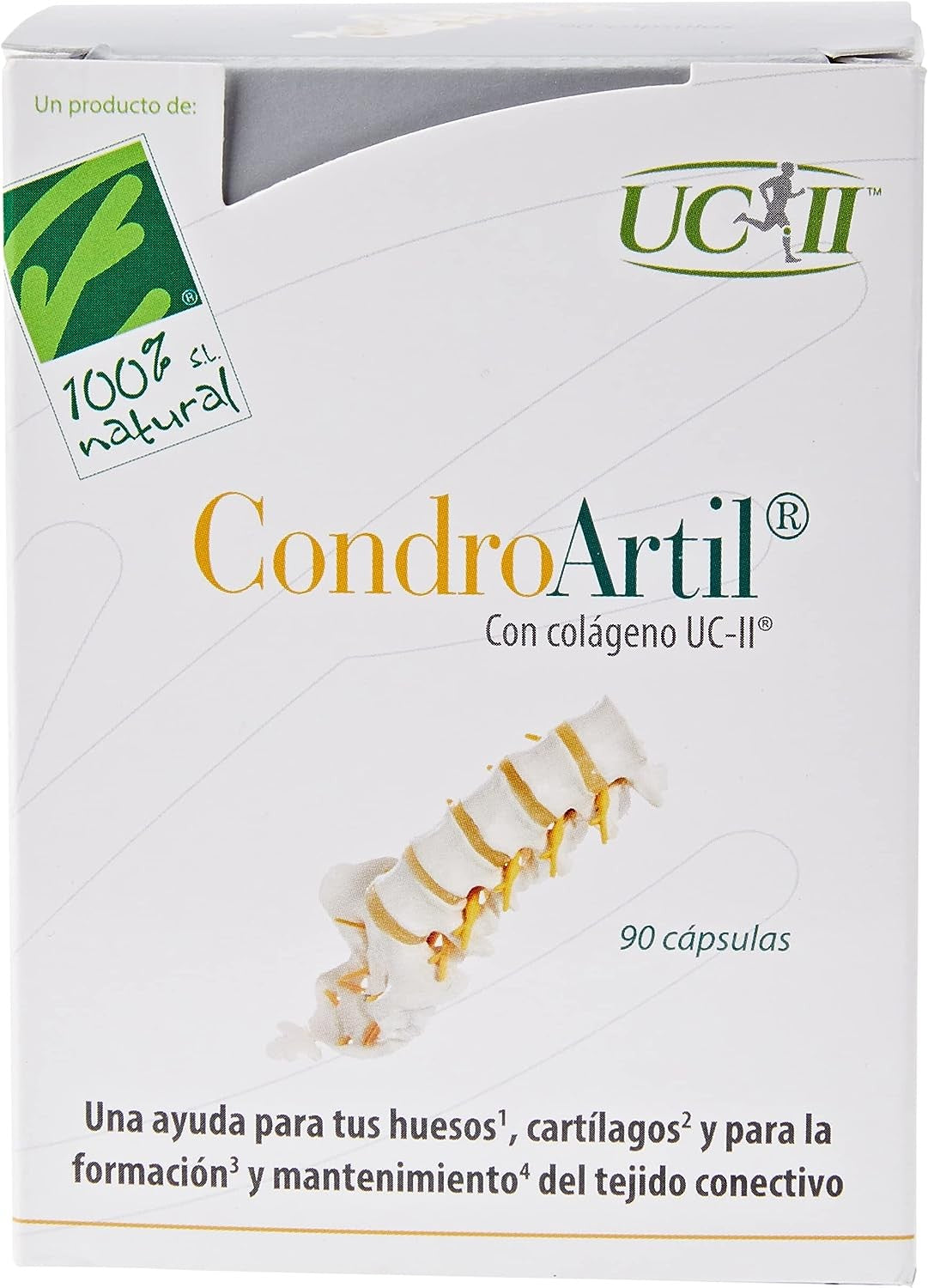 100% Natural Condroartil Con Colágeno Uc-Ii 90 Cápsulas-2