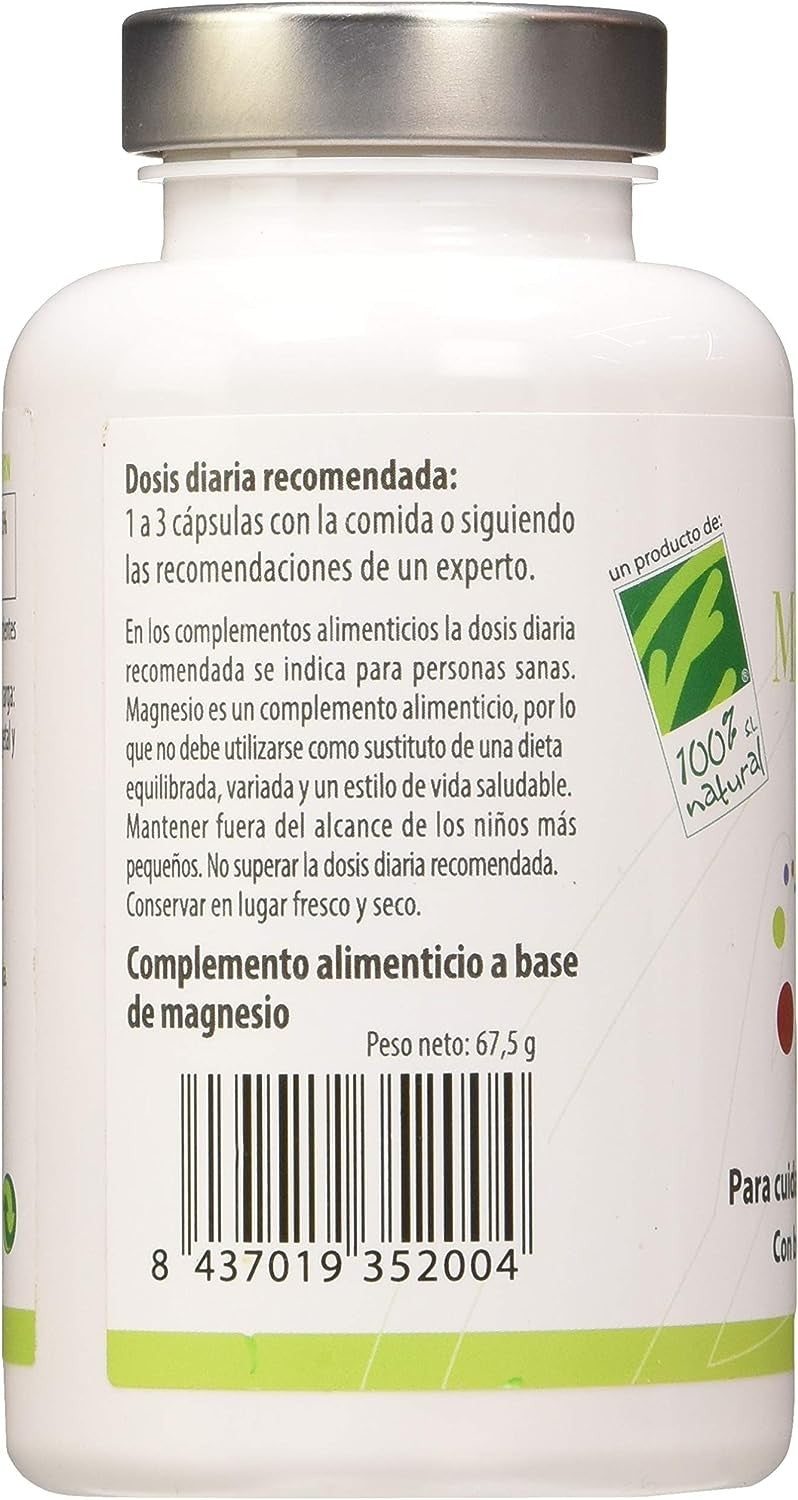 100% Natural Magnesio 90 Cápsulas-2