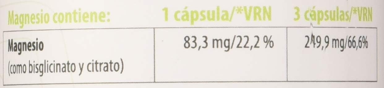 100% Natural Magnesio 90 Cápsulas-4