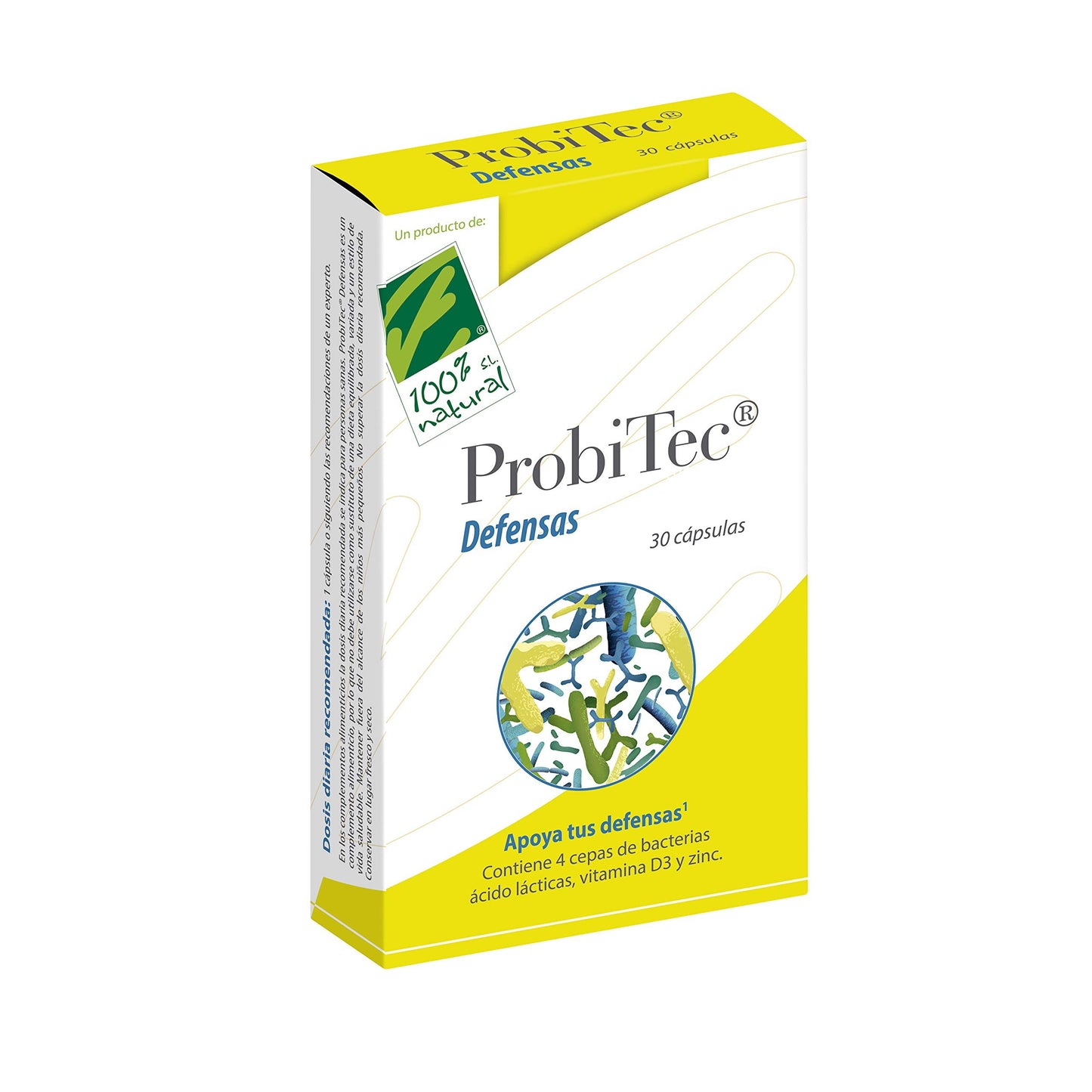 100% Natural Probitec Defensas 30 Cápsulas-1