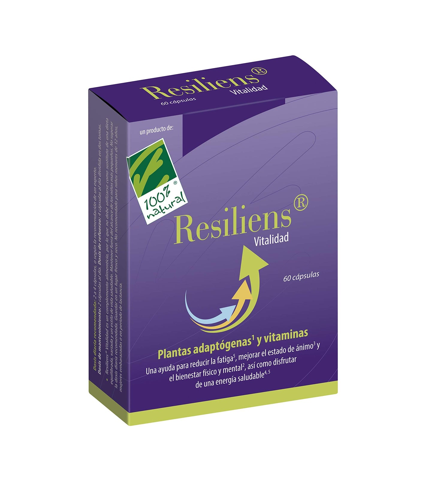 100% Natural Resiliens Vitalidad. 60 Cápsulas-1