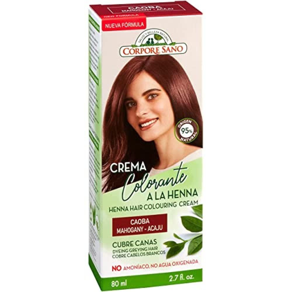 Corpore Sano Crema Colorante a la Henna Caoba 80 ml-1