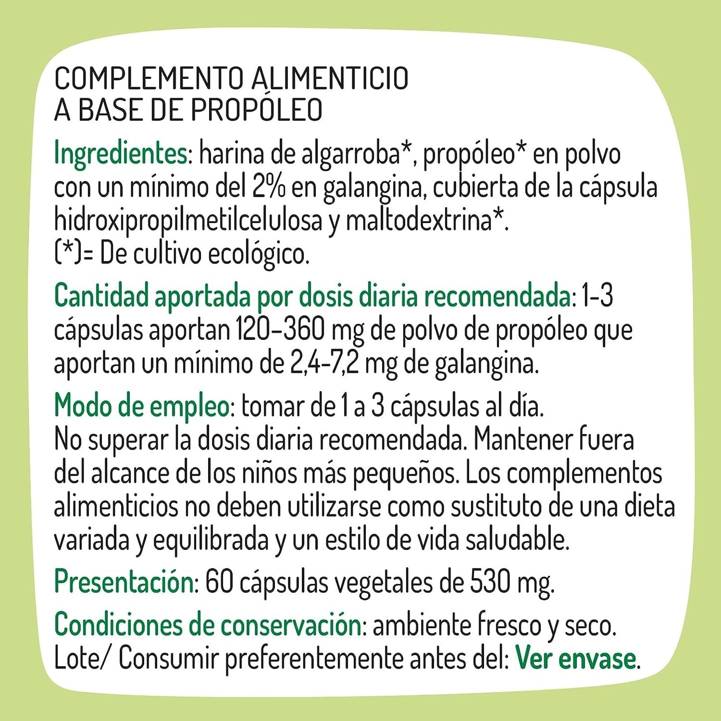 Granero Suplementos Própolis Bio 60 Cápsulas 500 mg-2