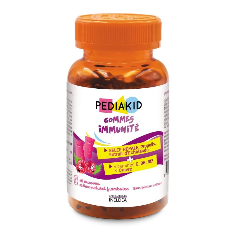 Ineldea Pediakid Ositos Inmuno Frambuesa 60 Gominolas-1