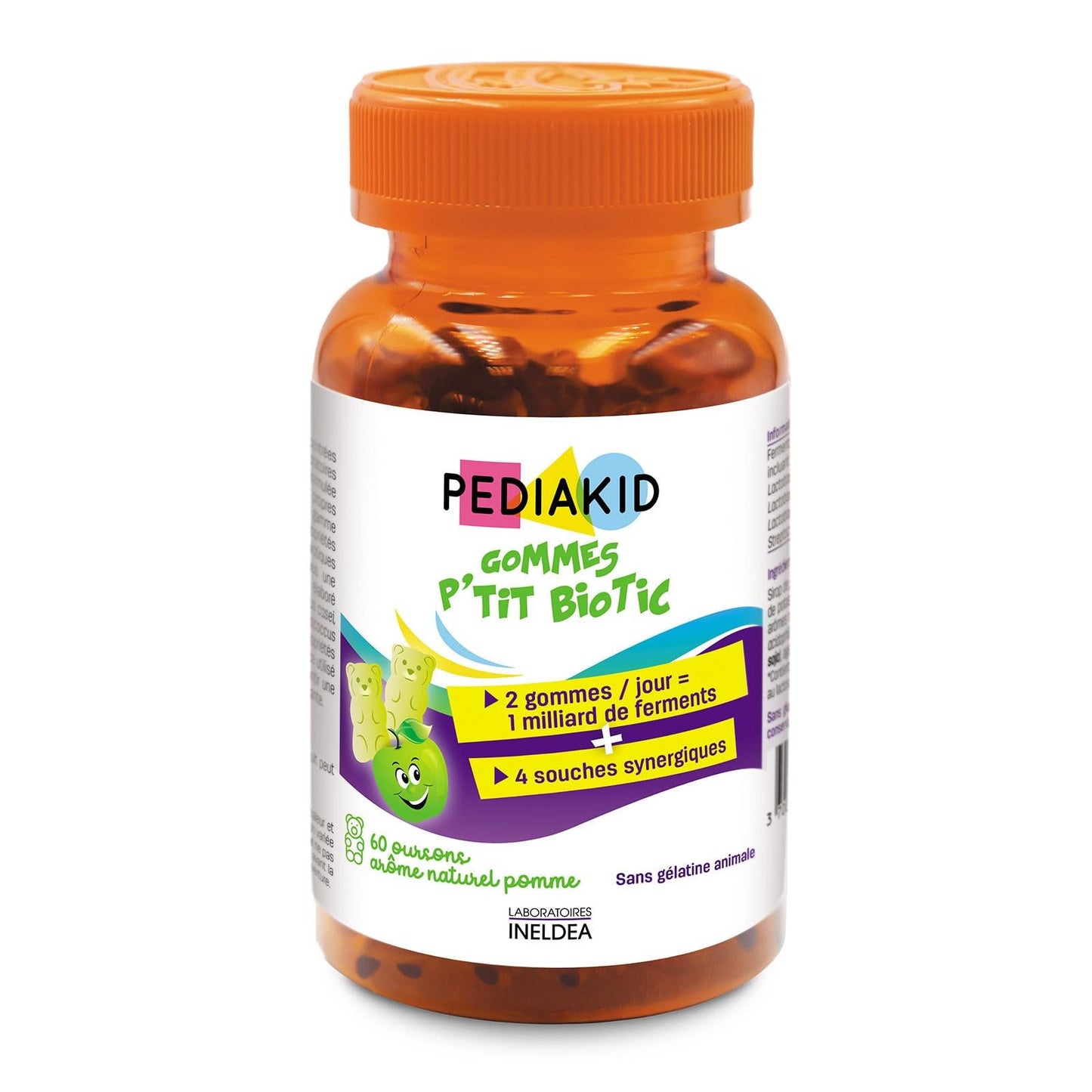 Ineldea Pediakid Ositos Probioticos Manzana 60 Gominolas-1